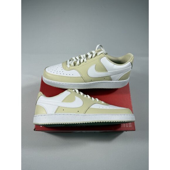 New Men’s Size 11 Khaki Nike Court Vision Lo Tennis Shoes HM9862 200 - Picture 3 of 10